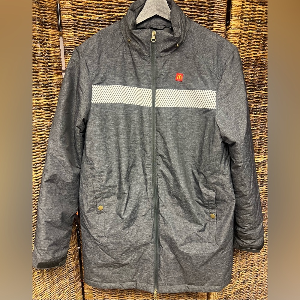 McDonalds Apparel‎ Collection- Grey Insulated Jacket , Size: Small, reflective